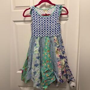 Matilda Jane Summer Pattern Sleeveless Dress (Beach/Floral)